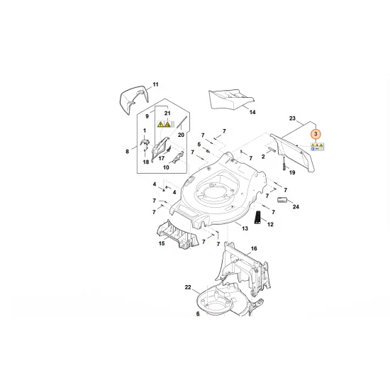 STIHL  Naklejka 0000 967 6743